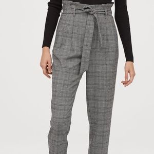 Gray Plaid Pants